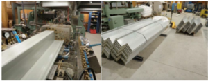WPC Pile Extrusion on lab scale & extruded sheet piles
